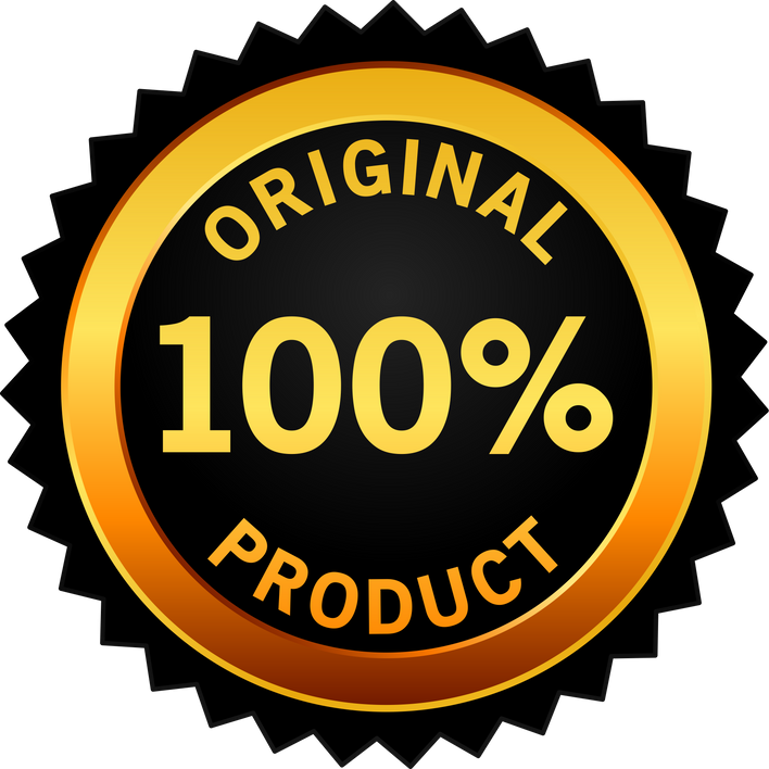 100 percent original product badge